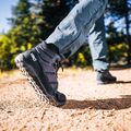 Moteriški barefoot batai Xero Shoes Scrambler Trail Mid Asphalt/Black 8