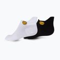 Vibram Fivefingers Athletic No-Show kojinės 2 poros juodos ir baltos S15N12PS 2