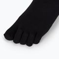 Vibram Fivefingers Athletic No-Show kojinės 2 poros juodos ir baltos S15N12PS 4