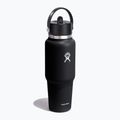 "Hydro Flask Wide Flex Straw" kelioninis terminis butelis 945 ml, juodas 2