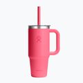 Puodelis Hydro Flask Travel Tumbler Clear Lid 710 ml popstar pink