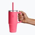 Puodelis Hydro Flask Travel Tumbler Clear Lid 710 ml popstar pink 5