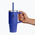 Puodelis Hydro Flask Travel Tumbler Clear Lid 710 ml capri blue 5