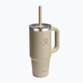 Puodelis Hydro Flask Travel Tumbler Clear Lid 710 ml oat 2