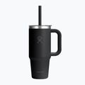 Puodelis Hydro Flask Travel Tumbler Clear Lid 710 ml black