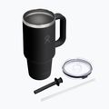 Termosas Hydro Flask Travel Tumbler Clear Lid black 4