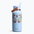 Termo gertuvė Hydro Flask Wide Mouth with Flex Straw Cap 946 ml western light blue