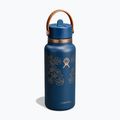 Termo gertuvė Hydro Flask Wide Mouth with Flex Straw Cap 946 ml western dark blue 2