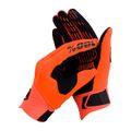 Dviračių pirštinės 100% Cognito fluorescencinė oranžinė/juoda