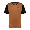 Vyriški dviratininkų marškinėliai 100% Ridecamp Jersey terracotta black