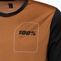 Vyriški dviratininkų marškinėliai 100% Ridecamp Jersey terracotta black 3