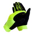Dviračių pirštinės 100% Geomatic fluorescencinės geltonos spalvos