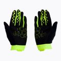Dviračių pirštinės 100% Geomatic fluorescencinės geltonos spalvos 2