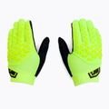 Dviračių pirštinės 100% Geomatic fluorescencinės geltonos spalvos 3