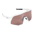 Dviračių akiniai 100% S3 Mirror Lens matiniai balti/hiper sidabriniai