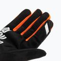 Vyriškos dviratininkų pirštinės 100% Brisker fluo orange/black 4