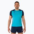 Vyriški bėgimo marškinėliai "Joma Record II fluor" turkio/navy spalvos