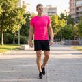 Vyriški bėgimo marškinėliai Joma Record II fluor pink 8