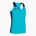 Moteriški bėgimo marškinėliai Joma Record II Tank Top fluor turquoise/navy 6