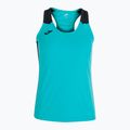 Moteriški bėgimo marškinėliai Joma Record II Tank Top turquoise/black