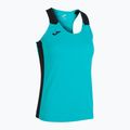 Moteriški bėgimo marškinėliai Joma Record II Tank Top turquoise/black 3