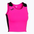 Moteriški bėgimo marškinėliai Joma Record II Top fluor pink/black