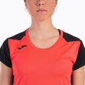 Moteriški bėgimo marškinėliai Joma Record II fluor coral/black 18