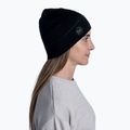 BUFF Lengva Merino vilnos vientisa juoda žieminė kepurė 6