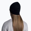 BUFF Lengva Merino vilnos vientisa juoda žieminė kepurė 7