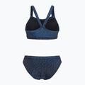 Moteriškas dviejų dalių plaukimo kostiumasOrca Core Bikini deep blue print 2