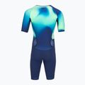 Vyrų triatlono kostiumas Orca Athlex Aero Race Suit green print 2