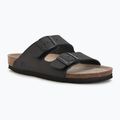 Moteriškos šlepetės Genuins Hawaii Oiled Leather black