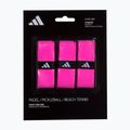 Padelio rakečių apvijos adidas Padel Overgrip Set 3 vnt. pink 4