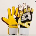 4keepers Evo Trago NC vaikiškos vartininko pirštinės balta/juoda/geltona 11