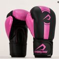 Overlord Boxer vaikiškos bokso pirštinės juodos ir rožinės spalvos 100003-PK 11