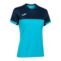 Marškinėliai Joma Montreal SS fluor turquoise/navy 6