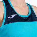 Moteriškas teniso tank topas Joma Montreal fluorescent turquoise/navy blue 5