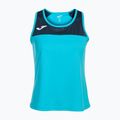 Moteriškas teniso tank topas Joma Montreal fluorescent turquoise/navy blue 7