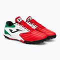 Vyriški futbolo bateliai Joma Cancha TF red/white/green 4