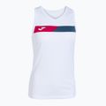 Moteriškas teniso tank topas Joma Court Sleeveless white/red