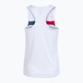 Moteriškas teniso tank topas Joma Court Sleeveless white/red 2