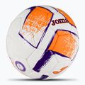 Joma Dali II futbolo kamuolys balta/šviesiai oranžinė/violetinė 5 dydis 2