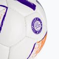 Joma Dali II futbolo kamuolys baltos/šviesiai oranžinės/violetinės spalvos, 3 dydis 3