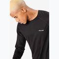 Vyriški bėgimo marškinėliai ilgomis rankovėmis NNormal Merino black 4