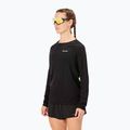Moteriški bėgimo marškinėliai ilgomis rankovėmis NNormal Merino black 3