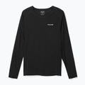 Moteriški bėgimo marškinėliai ilgomis rankovėmis NNormal Merino black 4