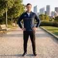 Vyriškas bėgimo džemperis Joma Record III Full Zip navy 5