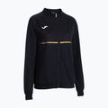 Moteriški bėgimo marškinėliai Joma Record III Full Zip juodos spalvos