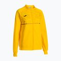Moteriški bėgimo marškinėliai Joma Record III Full Zip geltonos spalvos