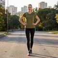 Moteriški bėgimo marškinėliai Joma Record III khaki 6
